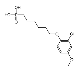 6-(2-chloro-4-methoxyphenoxy)hexylphosphonic acid结构式