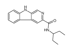 N-pentan-3-yl-9H-pyrido[3,4-b]indole-3-carboxamide Structure