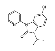 5-chloro-1-propan-2-yl-3-pyridin-2-ylbenzimidazol-2-one结构式