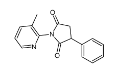 1-(3-methylpyridin-2-yl)-3-phenylpyrrolidine-2,5-dione Structure