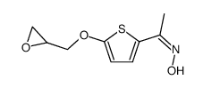 (Z)-1-(5-(oxiran-2-ylmethoxy)thiophen-2-yl)ethan-1-one oxime Structure