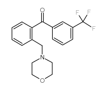 2-MORPHOLINOMETHYL-3'-TRIFLUOROMETHYLBENZOPHENONE structure