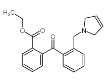 2-CARBOETHOXY-2'-(3-PYRROLINOMETHYL) BENZOPHENONE structure