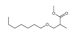 methyl 3-heptoxy-2-methylpropanoate结构式