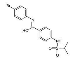 N-(4-bromophenyl)-4-(propan-2-ylsulfonylamino)benzamide结构式