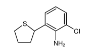 Benzenamine, 2-chloro-6-(tetrahydro-2-thienyl) Structure