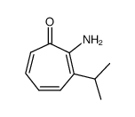 2,4,6-Cycloheptatrien-1-one,2-amino-3-isopropyl-(6CI,7CI)结构式