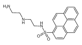 N-[2-(2-aminoethylamino)ethyl]pyrene-1-sulfonamide Structure