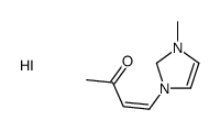 4-(1-methyl-1,2-dihydroimidazol-1-ium-3-yl)but-3-en-2-one,iodide结构式