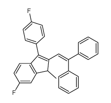 2-(2,2-diphenylethenyl)-6-fluoro-3-(4-fluorophenyl)-1-methyl-1H-indene Structure