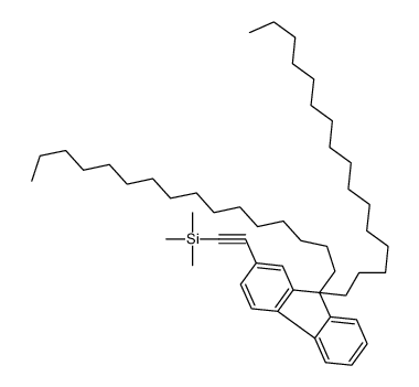 2-(9,9-dihexadecylfluoren-2-yl)ethynyl-trimethylsilane结构式