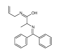 2-(benzhydrylideneamino)-N-prop-2-enylpropanamide结构式