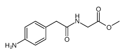Glycine, N-[2-(4-aminophenyl)acetyl]-, methyl ester结构式
