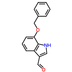 7-苄氧基吲哚-3-甲醛结构式