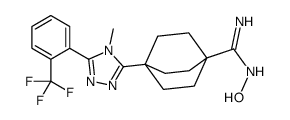 N-HYDROXY-4-(4-METHYL-5-(2-(TRIFLUOROMETHYL)PHENYL)-4H-1,2,4-TRIAZOL-3-YL)BICYCLO[2.2.2]OCTANE-1-CARBOXIMIDAMIDE picture