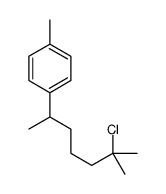 1-(6-chloro-6-methylheptan-2-yl)-4-methylbenzene结构式