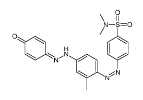 p-[[4-[(p-hydroxyphenyl)azo]-o-tolyl]azo]-N,N-dimethylbenzenesulphonamide structure
