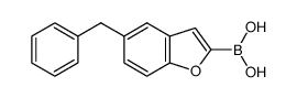 5-benzylbenzofuran-2-ylboronic acid Structure