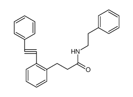 Benzenepropanamide, N-(2-phenylethyl)-2-(2-phenylethynyl) Structure