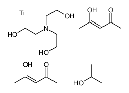 [[2,2',2''-nitrilotris[ethanolato]](1-)-O]bis(pentane-2,4-dionato-O,O')(propan-2-olato)titanium结构式