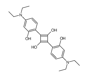 2,4-bis[4-(diethylamino)-2-hydroxyphenyl]cyclobuta-1,3-diene-1,3-diol结构式