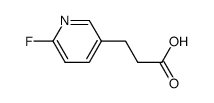 3-(6-氟吡啶-3-基)丙酸结构式
