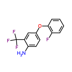4-(2-Fluorophenoxy)-2-(trifluoromethyl)aniline Structure