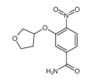 4-nitro-3-(tetrahydrofuran-3-yloxy)-benzamide Structure