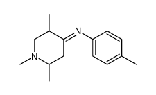 1,2,5-trimethyl-N-(4-methylphenyl)piperidin-4-imine结构式