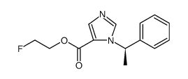 1H-Imidazole-5-carboxylic acid, 1-[(1R)-1-phenylethyl]-, 2-fluoroethyl ester结构式