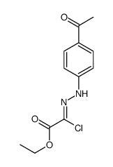 ethyl 2-[(4-acetylphenyl)hydrazinylidene]-2-chloroacetate Structure