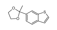 6-(2-methyldioxolan-2-yl) benzo[b]thiophene Structure