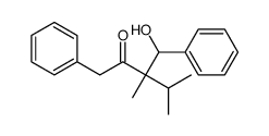 3-[hydroxy(phenyl)methyl]-3,4-dimethyl-1-phenylpentan-2-one Structure