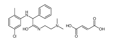 2-[[2-(5-chloro-2-methylanilino)-2-phenylacetyl]amino]ethyl-dimethylazanium,(Z)-4-hydroxy-4-oxobut-2-enoate Structure