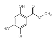 5-溴-2,4-二羟基苯甲酸甲酯结构式