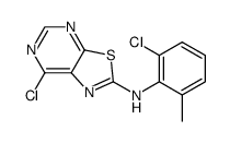 (2-Chloro-6-methyl-phenyl)-(7-chloro-thiazolo[5,4-d]pyrimidin-2-yl)-amine Structure