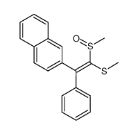 methyl 1-methylsulfinyl-2-(2-naphthyl)-2-phenylethenyl sulfide结构式