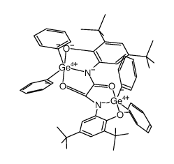 bis-(3,5-di-tert-butyl-2-oxo-phenyl)-oxamido-bis-(diphenylgermane)结构式