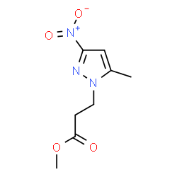 3-(5-METHYL-3-NITRO-PYRAZOL-1-YL)-PROPIONIC ACID METHYL ESTER Structure