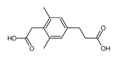 3-(4-carboxymethyl-3,5-dimethylphenyl)propionic acid Structure