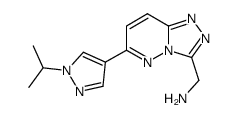 (6-(1-isopropyl-1H-pyrazol-4-yl)-[1,2,4]triazolo[4,3-b]pyridazin-3-yl)methanamine Structure