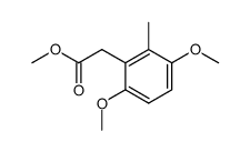 (3,6-dimethoxy-2-methyl-phenyl)-acetic acid methyl ester Structure