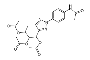 1,2,3-triacetoxy-1-[2-(4-acetylamino-phenyl)-2H-[1,2,3]triazol-4-yl]-butane Structure