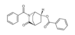 3-Oxo-6-endo-hydroxy-2-aza-bicyclo<2.2.2>octan-O,N-dibenzoat结构式