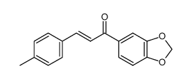 (2E)-1-(1,3-benzodioxol-5-yl)-3-(4-methylphenyl)-2-propen-1-one结构式