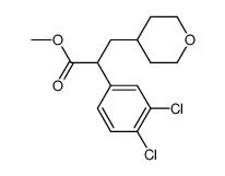 2-(3,4-dichloro-phenyl)-3-(tetrahydro-pyran-4-yl)-propionic acid methyl ester Structure