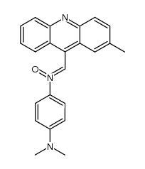 N',N'-dimethyl-N-(2-methyl-acridin-9-ylmethylene)-p-phenylenediamine-N-oxide结构式