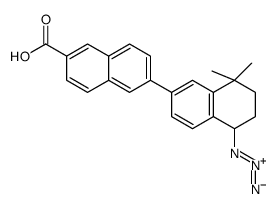 6-(5-azido-5,6,7,8-tetrahydro-8,8-dimethyl-2-naphthalenyl)-2-naphthalenecarboxylic acid Structure