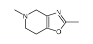 4,5,6,7-四氢-2,5-二甲基噁唑并[4,5-c]吡啶结构式