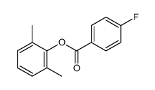 (2,6-dimethylphenyl) 4-fluorobenzoate结构式